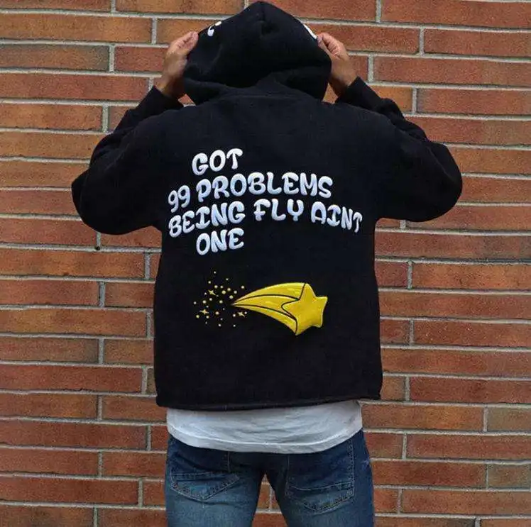 Factory custom private logo 3d puff printing hoodie wholesale cotton fleece cut edge raw hem cropped hoodie men