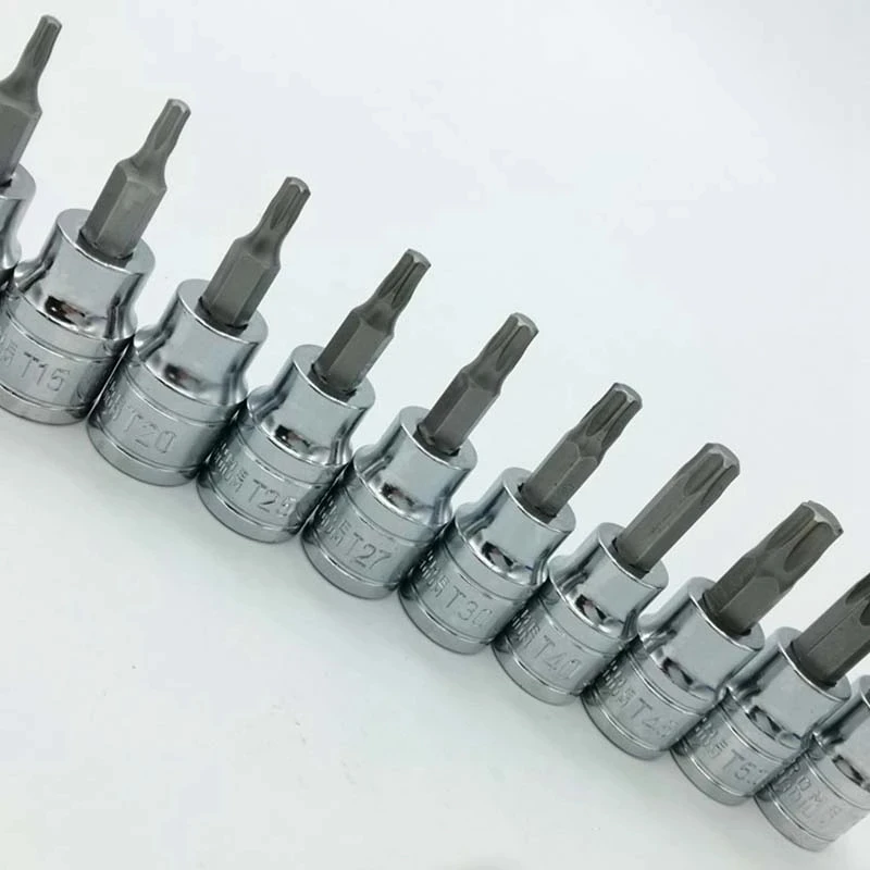  3/8 Inch Drive Chrome Vanadium Steel T10-T55 Drill Socket Wrench