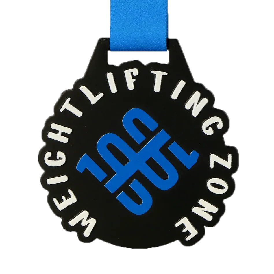 Factory customizable winter sports champion gold medallion fun run climbing luminous medal