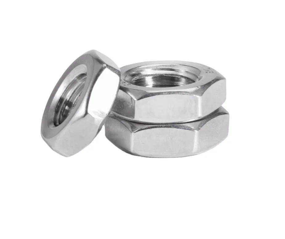 Stainless steel carbon steel inch m6 m8 m10 m20 m7 2mm panel hexagon hex nuts m6 3.5mm jack thin 9/16-18 panel jam nut