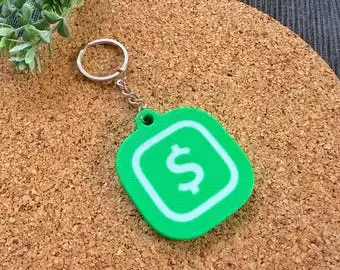 Рекламные пользовательские брелки для ключей NFC Instagram Logo Keychain 3D печатная тег сканирования социальных сетей создателей контента и
