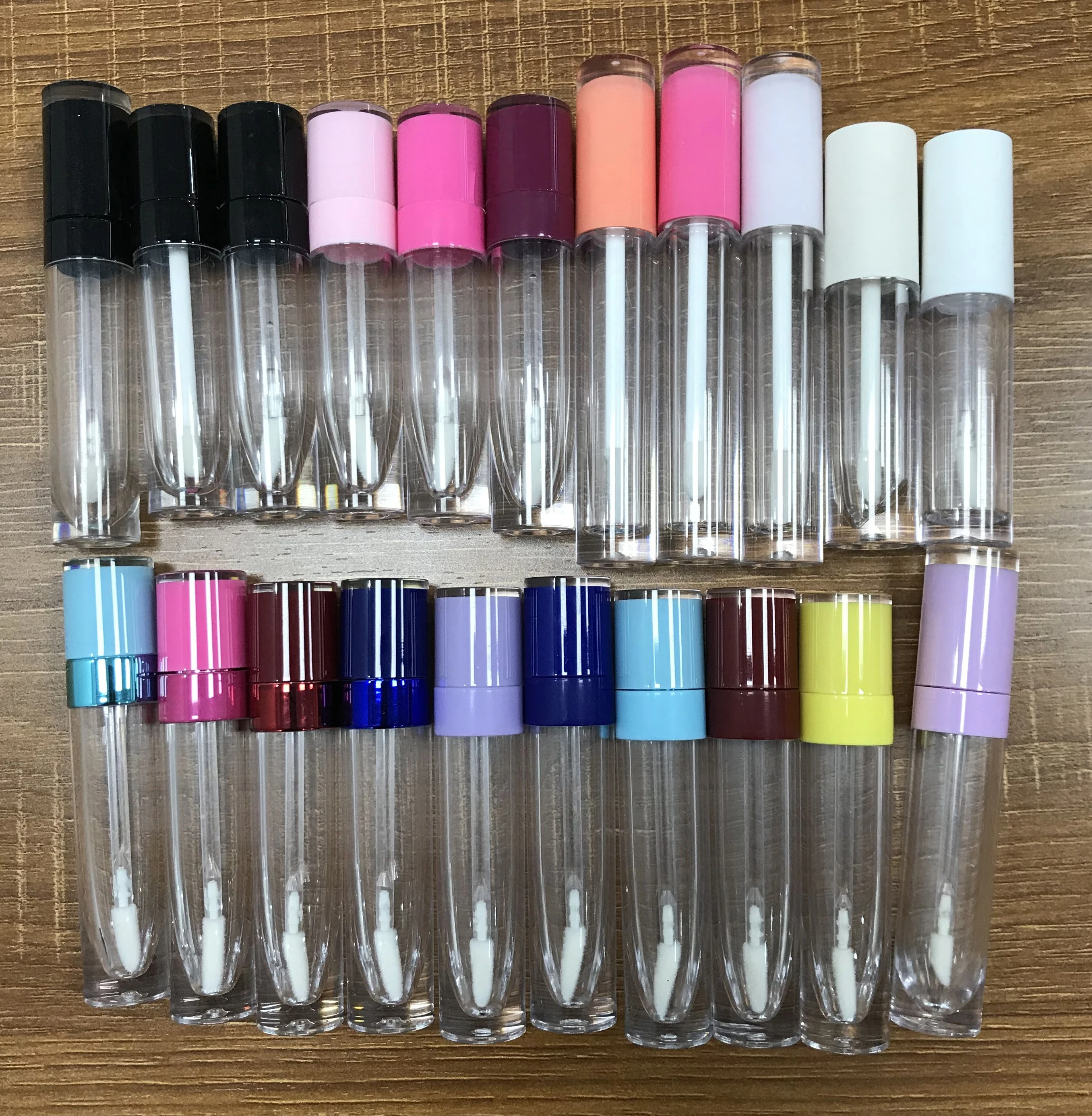 
6ML 8ML 10ML Empty Lipgloss Container Plastic Cuboid Lipgloss Tube Cosmetic Packaging Liquid Lipstick Tube 