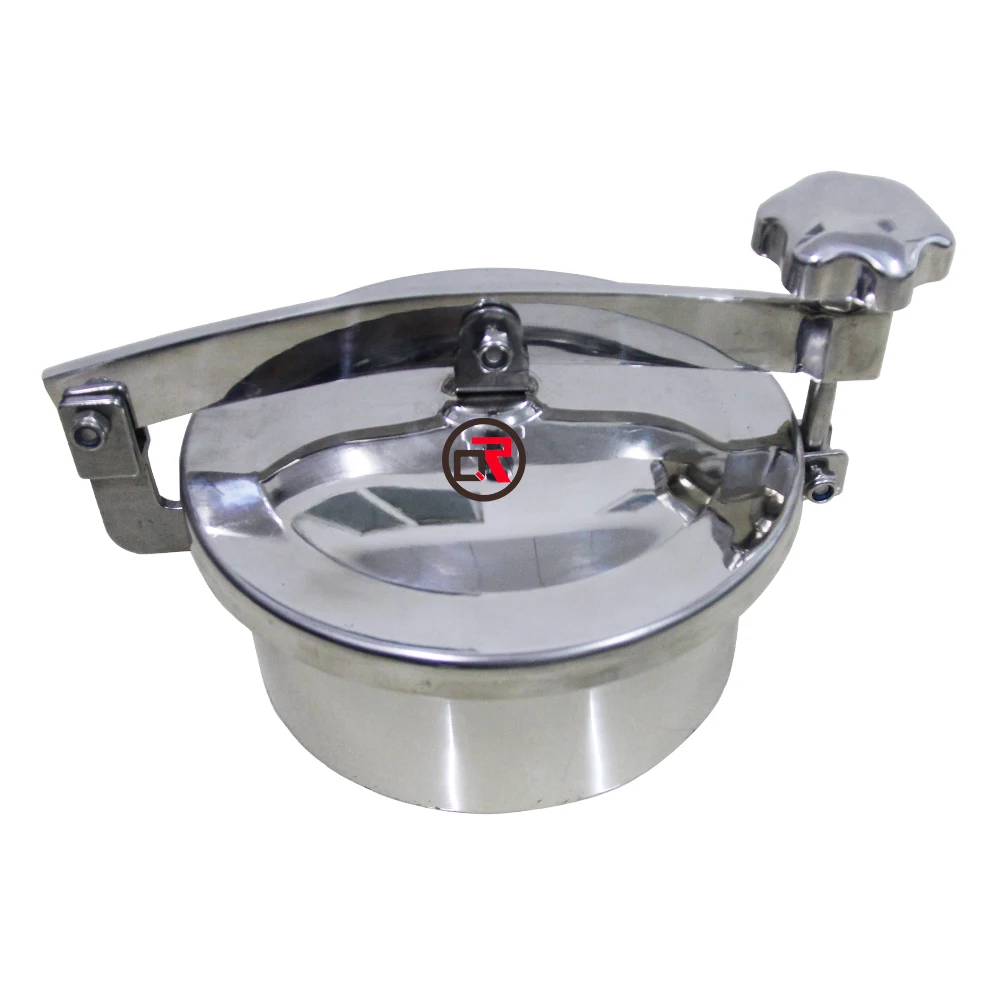 Stainless steel pressure oval inwards opening oval Rectangular manhole with single lock