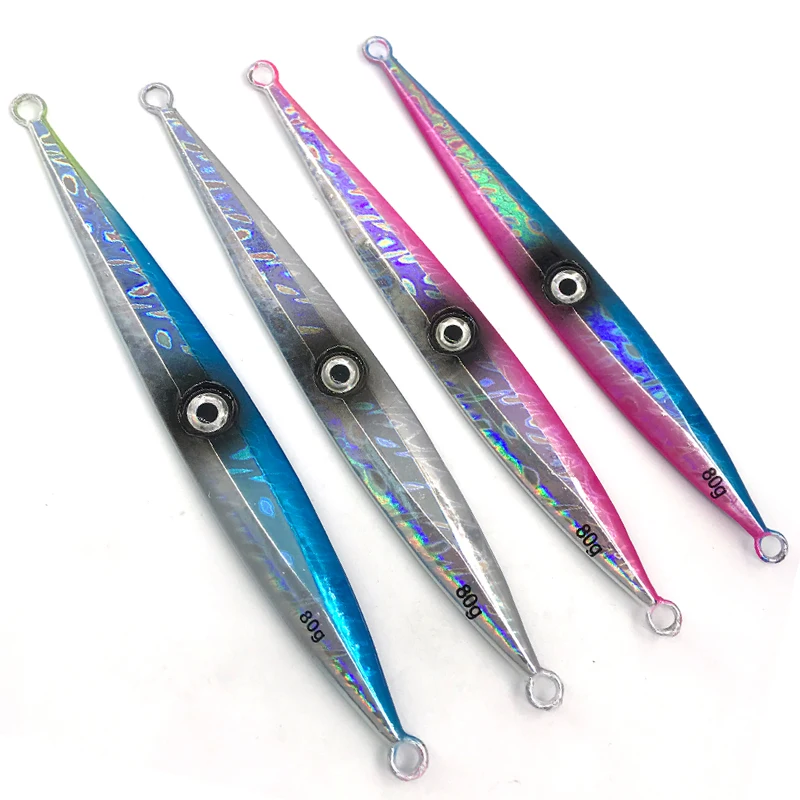 Saltwater Deepsea Fishing Lure Tackle 100g 150g 200g 250g 300g 400g Long Casting Slow Sinking Fall Jigs Metal Jigs