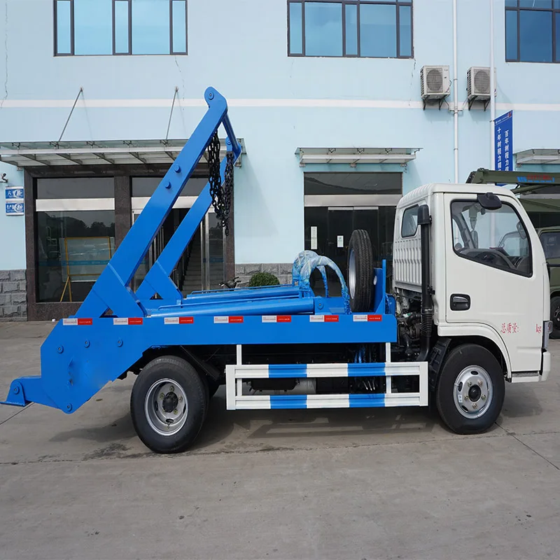 DONGFENG 4x2 RHD Съемный контейнер 5 м3 сборщик мусора т со стреловидным кузовом мусоровоз в наличии