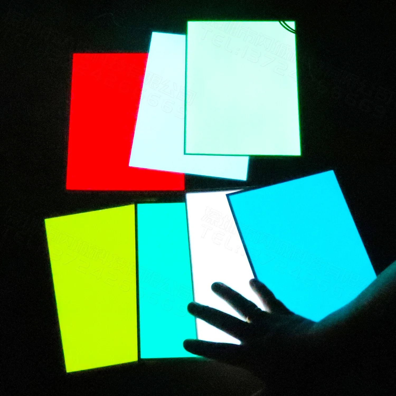 Custom Flashing Light Poster Advertising Display Light Up El Animated Panel Soft Backlight Panel