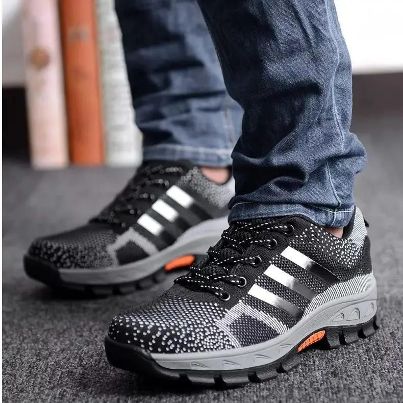 GOTAN 2022 Men Safety Shoes Outdoor Sport Walking Ankle Protective Footwear Steel Toe Work Shoes Non-slip