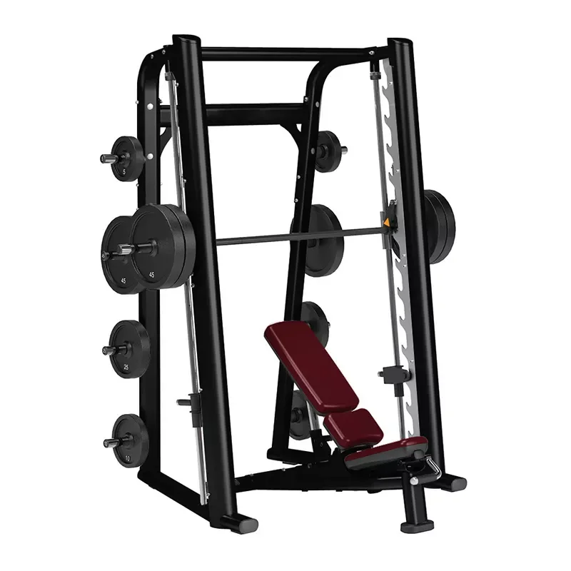 Commercial Flat oval tube Strength Training machine  Gym Fitness Equipment plate Loaded Smith Machine