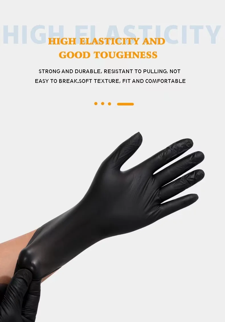 UT Nitrile 5MIL 6MIL 12 inches 9 inches with diamond texture Economic Price Powder Free Clear Blue Disposable Nitrile Gloves