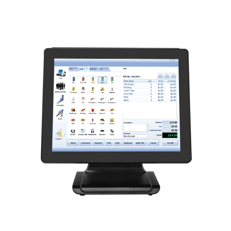 The Best POS Systems for 2024/Dual Touch Screen Pos 15 Inch Android All in One Pos System