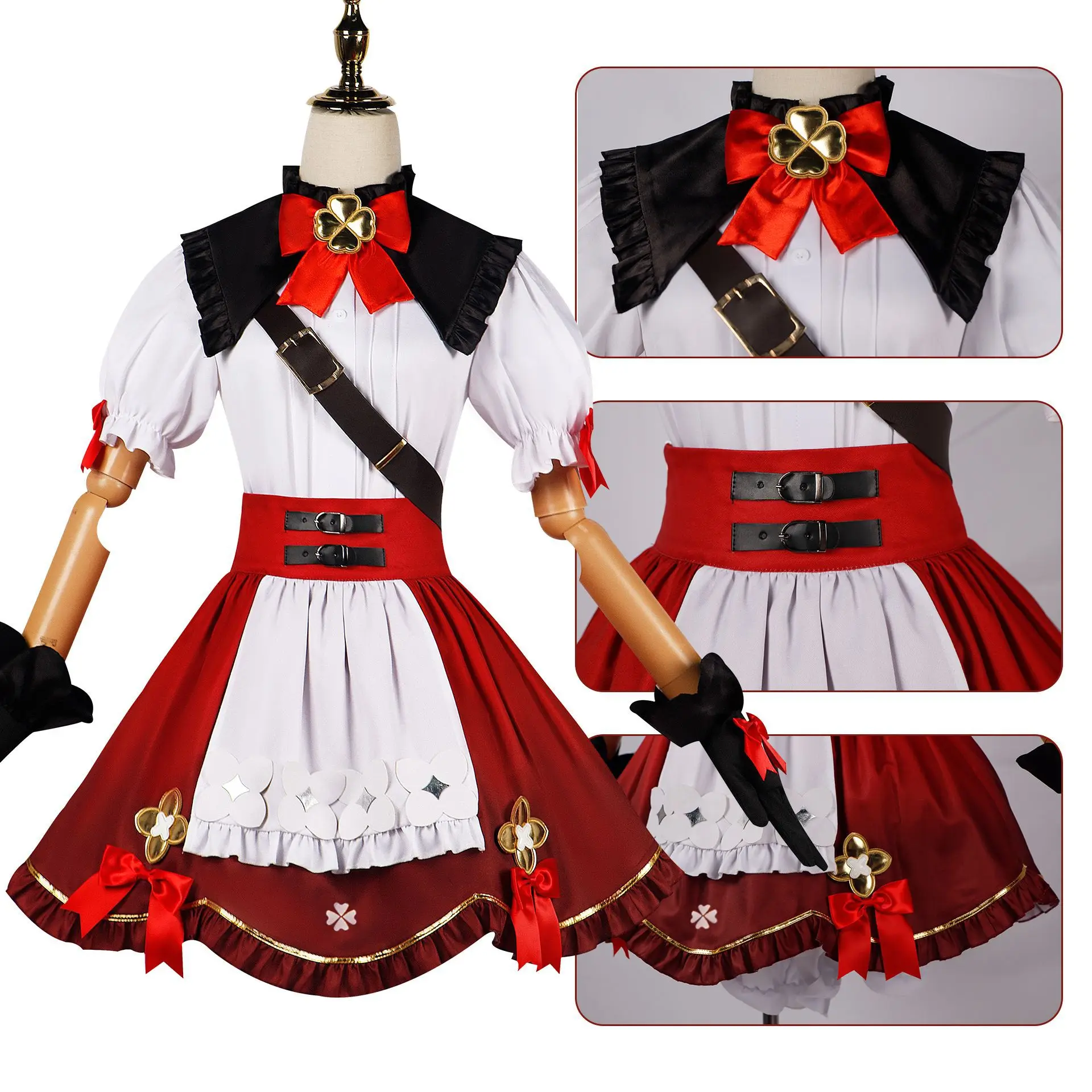 Game Genshin Impact CostumeKlee Blossoming Starlight Cosplay Genshin Impact New Skin Little Witch Klee Lolita Costume for Women