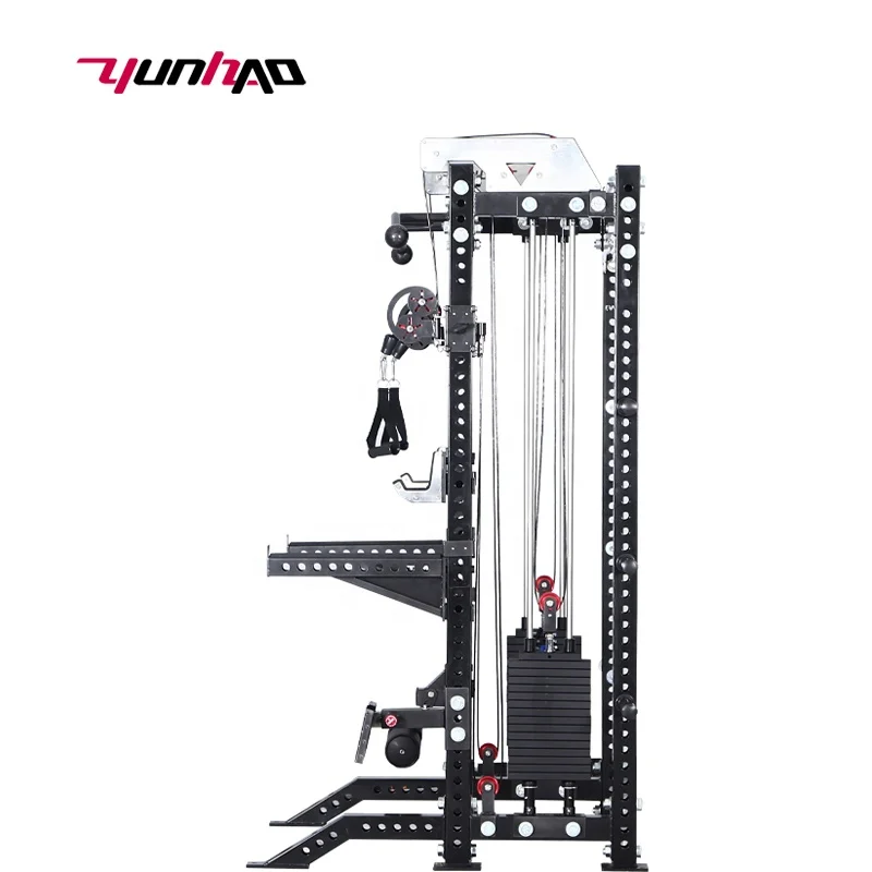 Hot Sale Professional Multi-Gym Training Commercial And Home Smith Squat Rack With Stack Weights