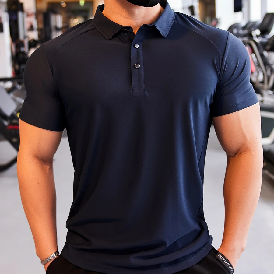 Wholesale Unisex Sports Polo T-Shirt Custom Logo Blank Printed Short Sleeve Golf Polo Shirt For Men