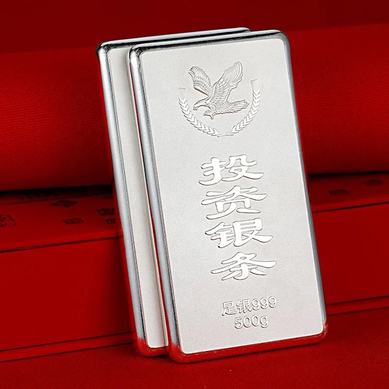 Wholesale Custom Fine Pure Silver Ag 999 1 Oz Bullion Bars with Logo Engraved