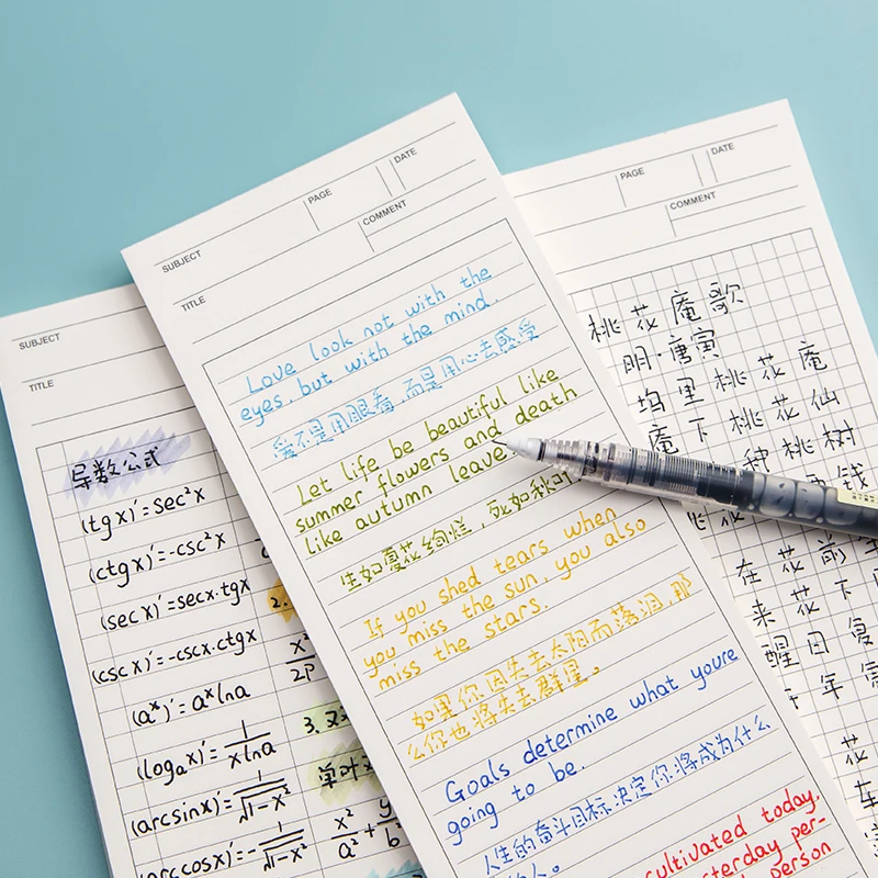 Good Sale Wholesale Paper Custom Size Writing Long notebook with Line