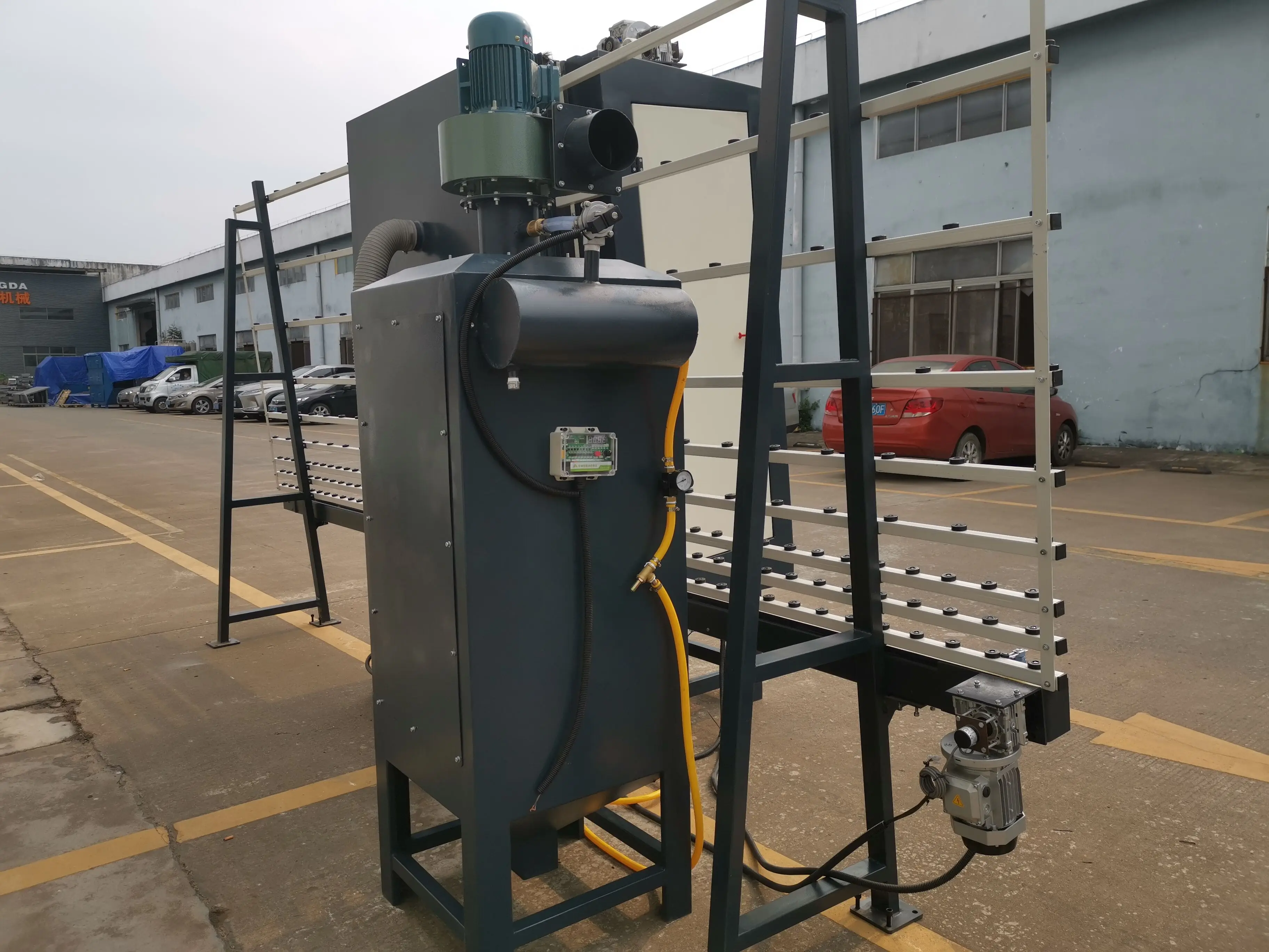 Glass Sandblasting Machine JGPS16/glass sand blasting/glass sanding macine/glass machine