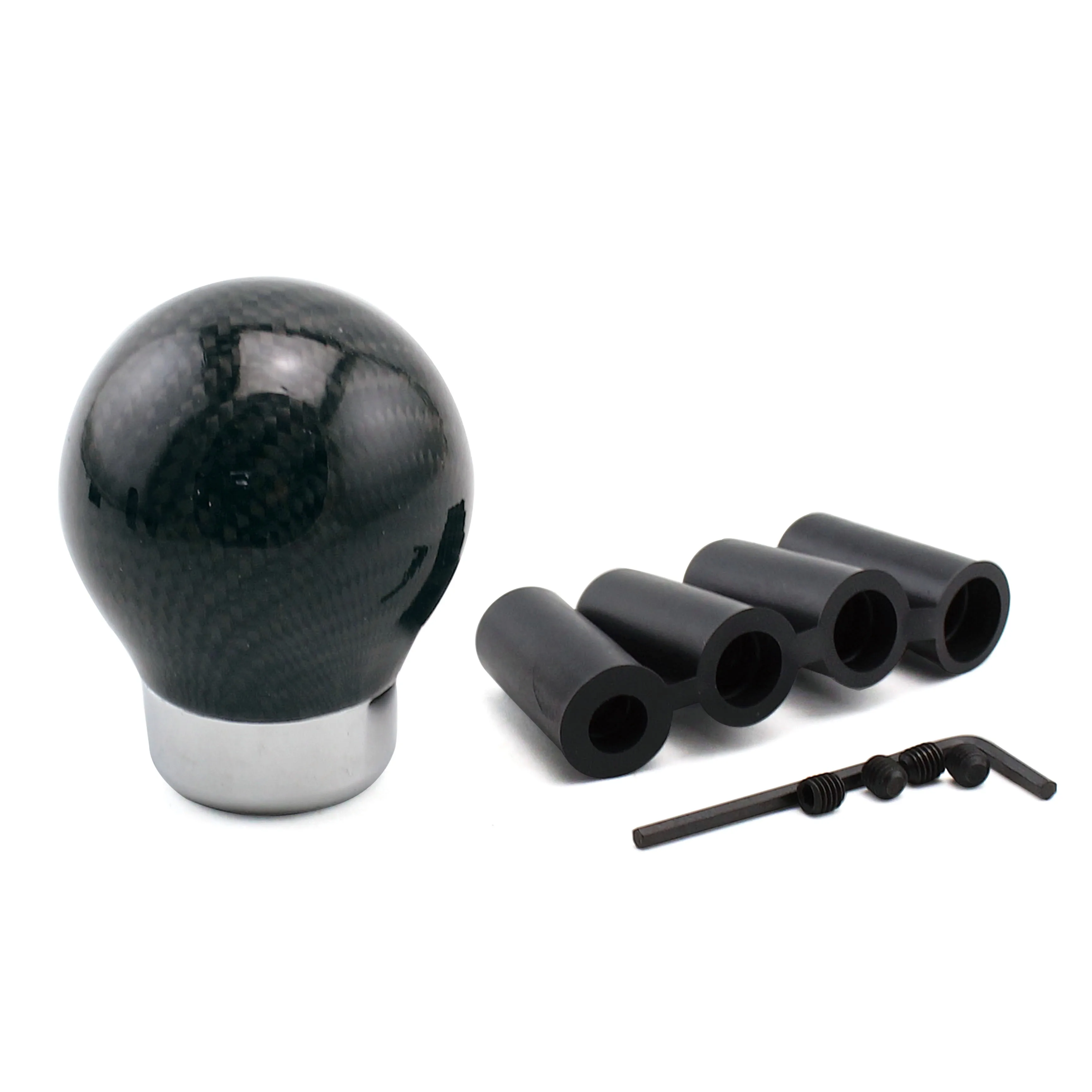 Factory Direct Sales Universal Car Aluminum Custom Handles Stick Hand Gear Lever Carbon Fiber Gear Shift Knob