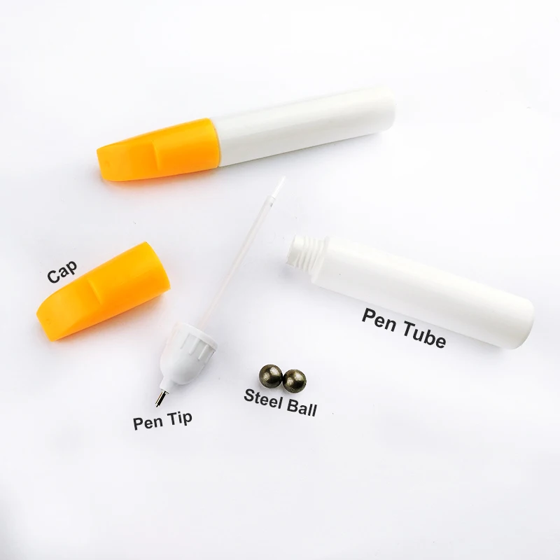 China Wholesale Plastic Metal Tip With Bush Car Scare Repair Pen Empty Marker