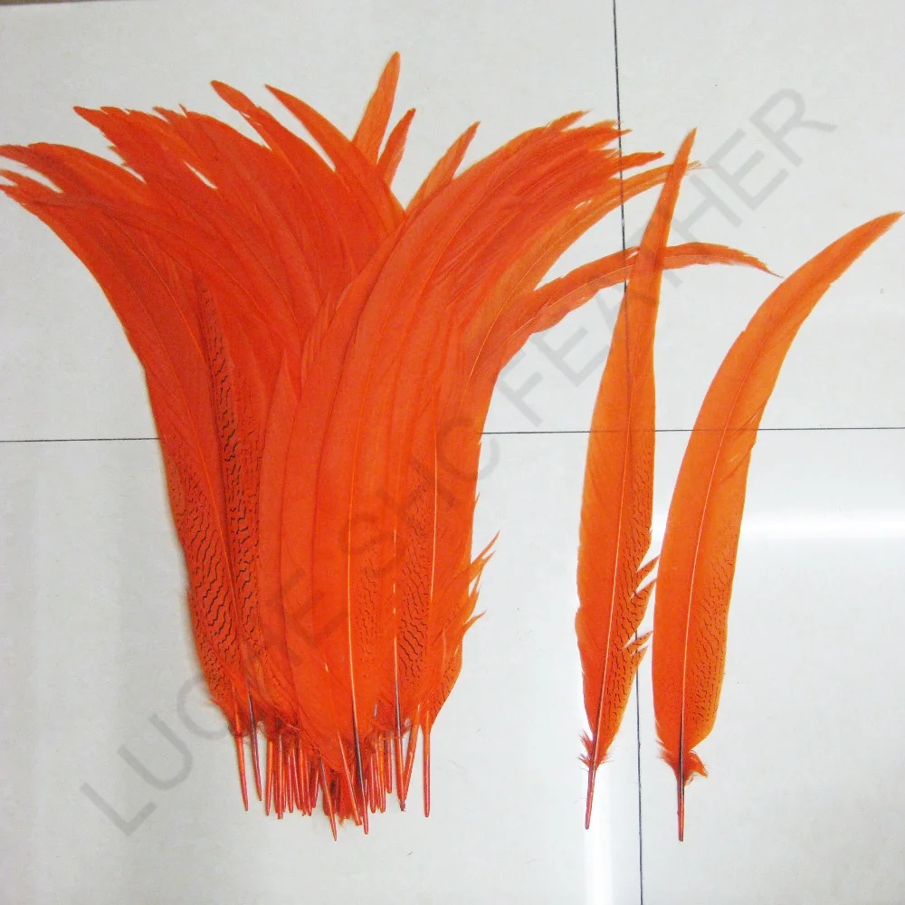 45-50cm DIY Feather Silver Pheasant Tail Feather Pheasant Plumage for Carnival Costumes Decoration