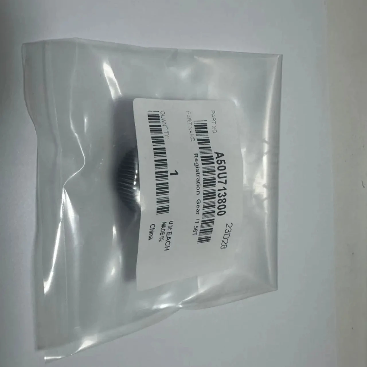 Original  spare  part  A50U713800 Registration Gear/1 56T For  konica minolta  Press C1070 Pro C1060L