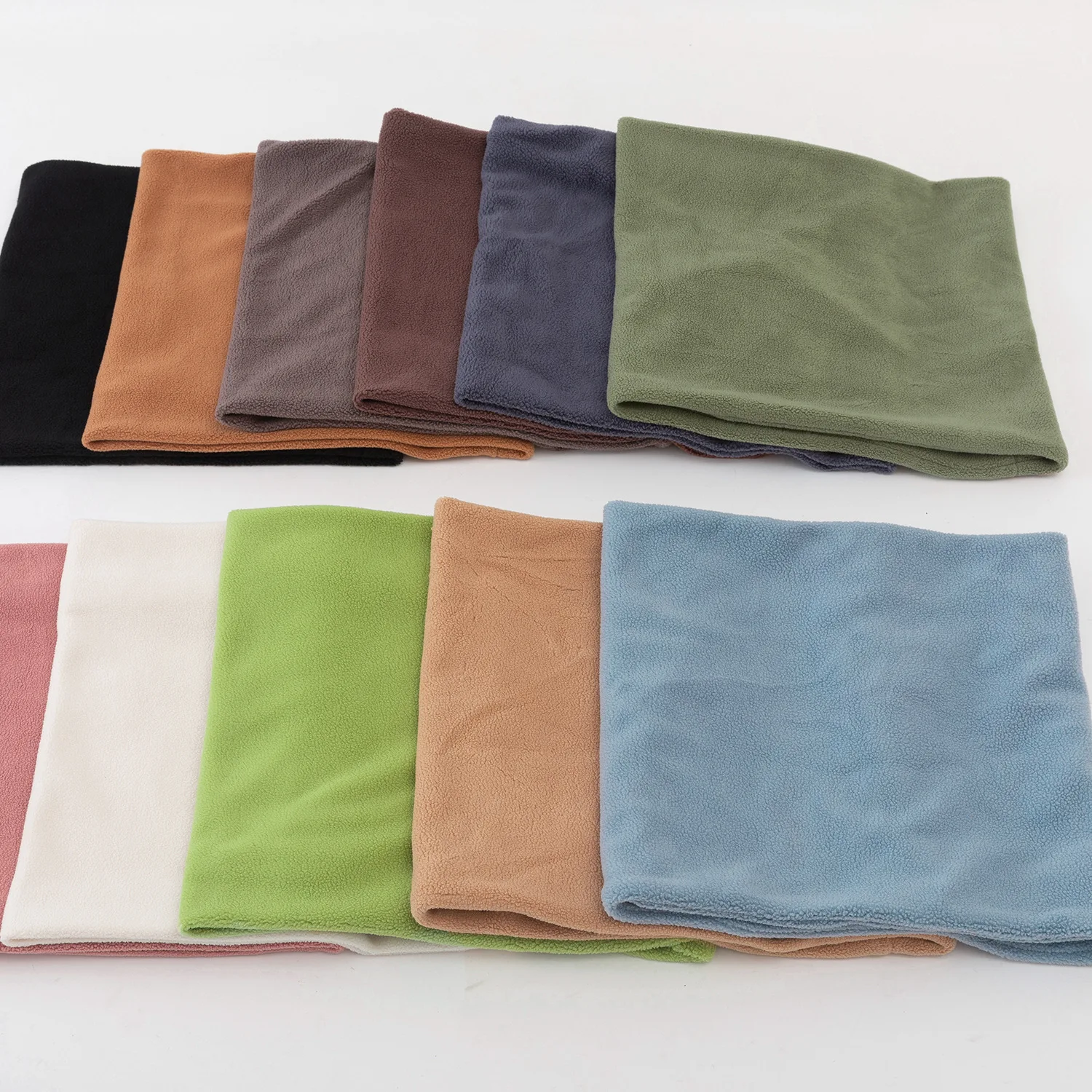 Флисовый шейный утепленный шарф плотный теплый ветрозащитный лыжный для мужчин и