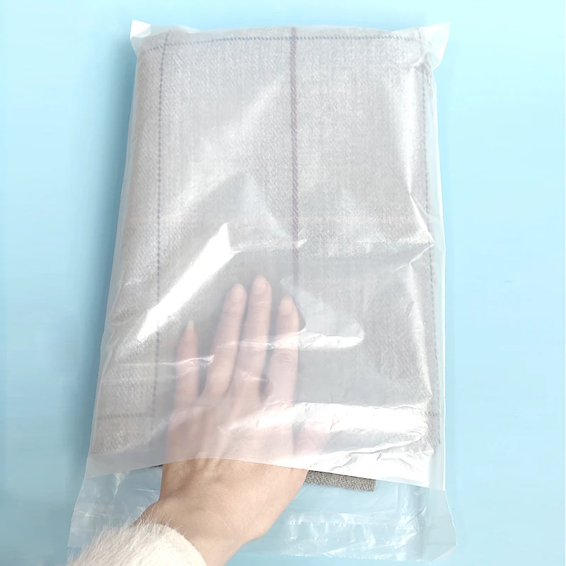 Custom clear transparent plastic self-seal adhesive shipping bag polymer poly mailer mailing courier bags with your own logo