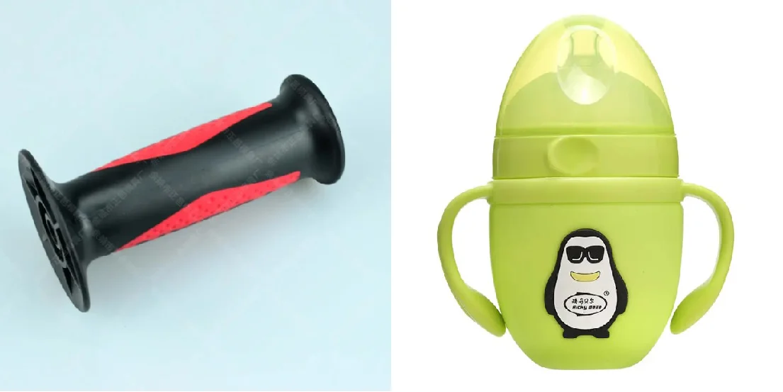 GOOD-QUALITY TPE HANDLE COATING GLUE PROCESS IN WRAP PLASTIC MOLD SECONDARY MOLDING
