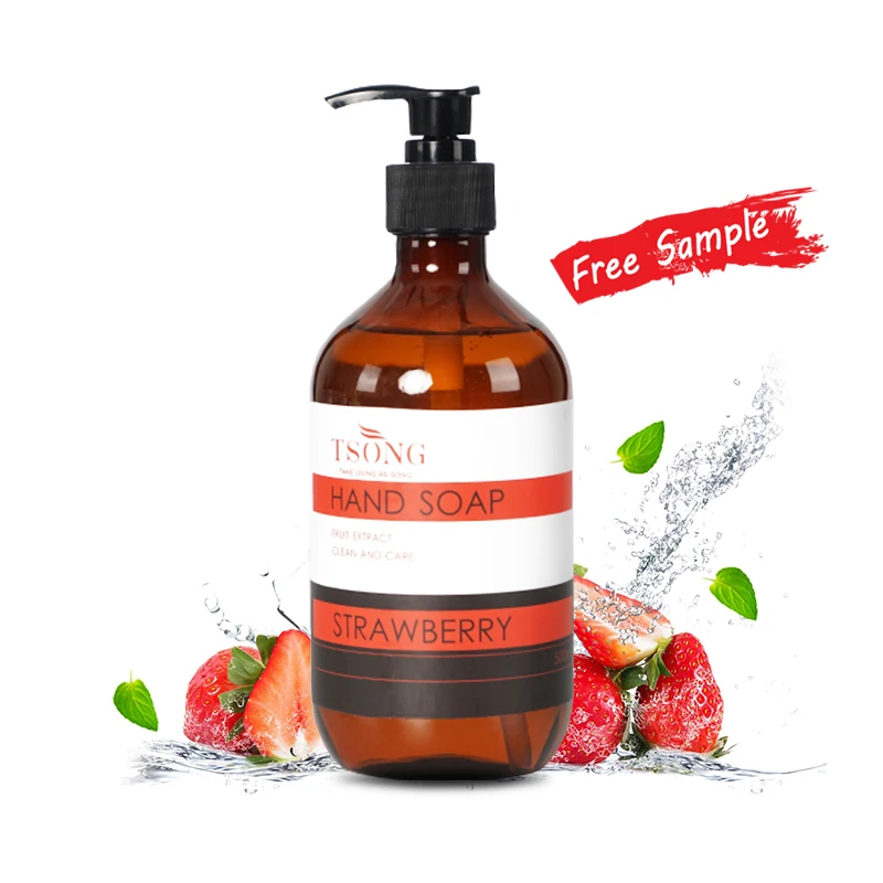 Оптовая продажа клубничный концентрированный парфюмерный гипохлоридный сменный жидкий мыл для рук 500