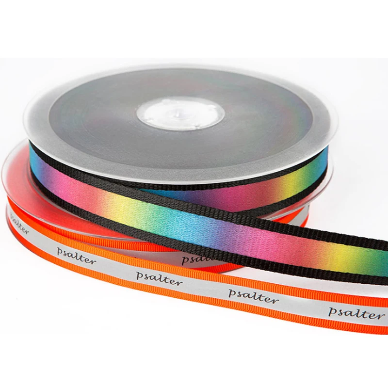 manufacturer custom logo 25mm 38mm 50mm decoration clothing nylon print jacquard polyester tape for garment safety belt webbing