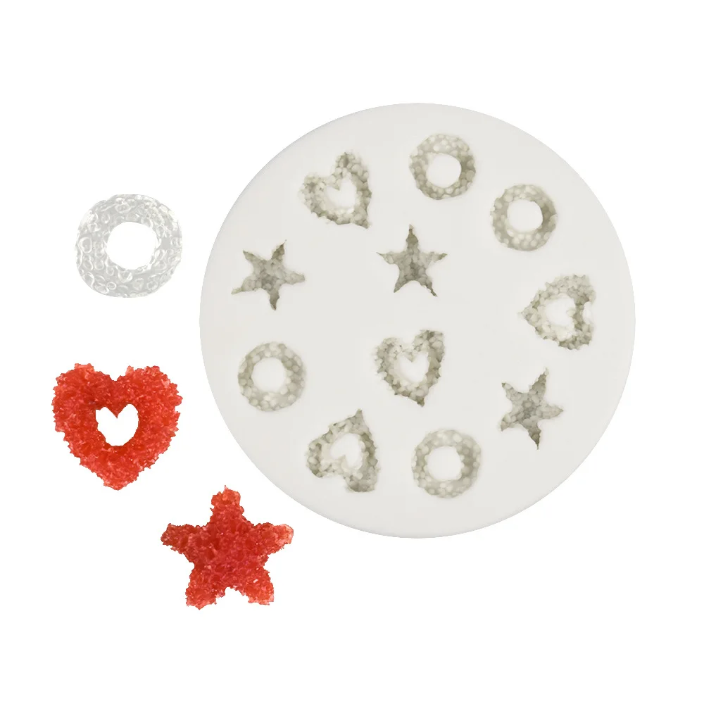 yigao65 star heart Silicone Mold sugar craft fondant tools cake decorating soap mould baking tool DIY kitchen