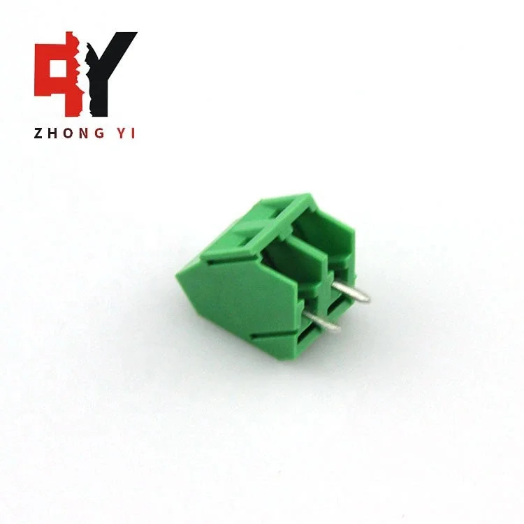 2022 new 2 pin 3 pin HQ103 5.0mm pitch electric screw type pcb terminal block connector