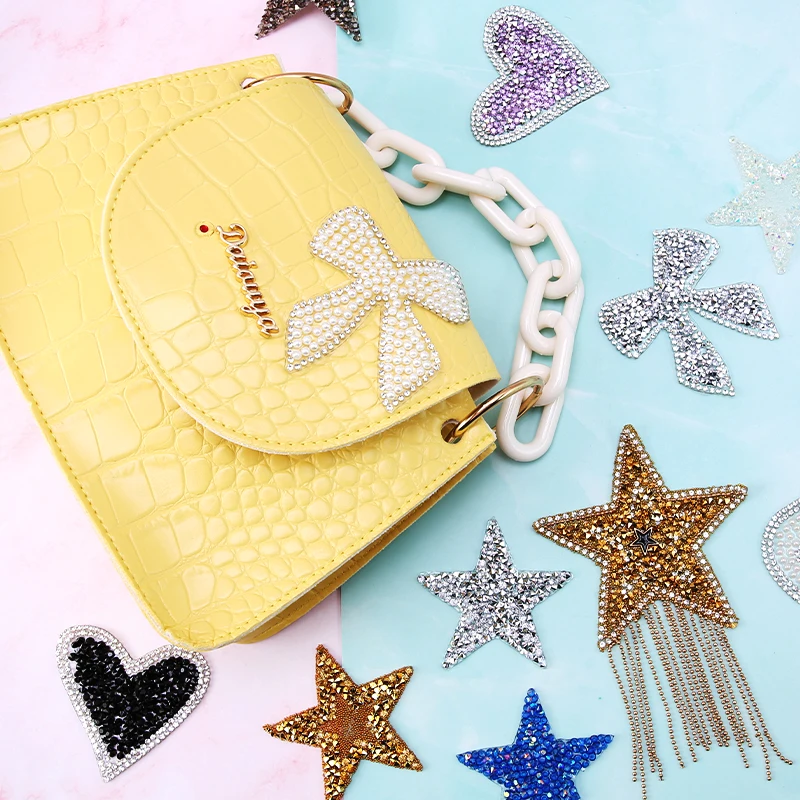 New Star Pearl Package Patch Ironing Applique Clothes Decoration Sewing Patch Clothes Bag Trousers And Shoes