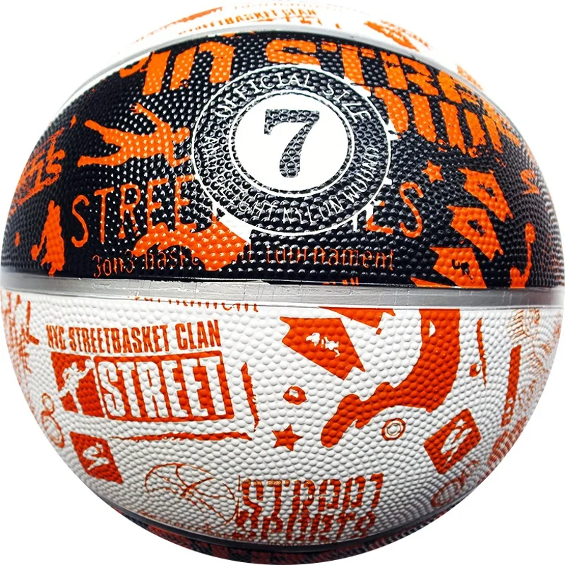 Promotion Basket ball Official Size 7 6 5 Custom Cheap Outdoor Training  Rubber Basketball ball