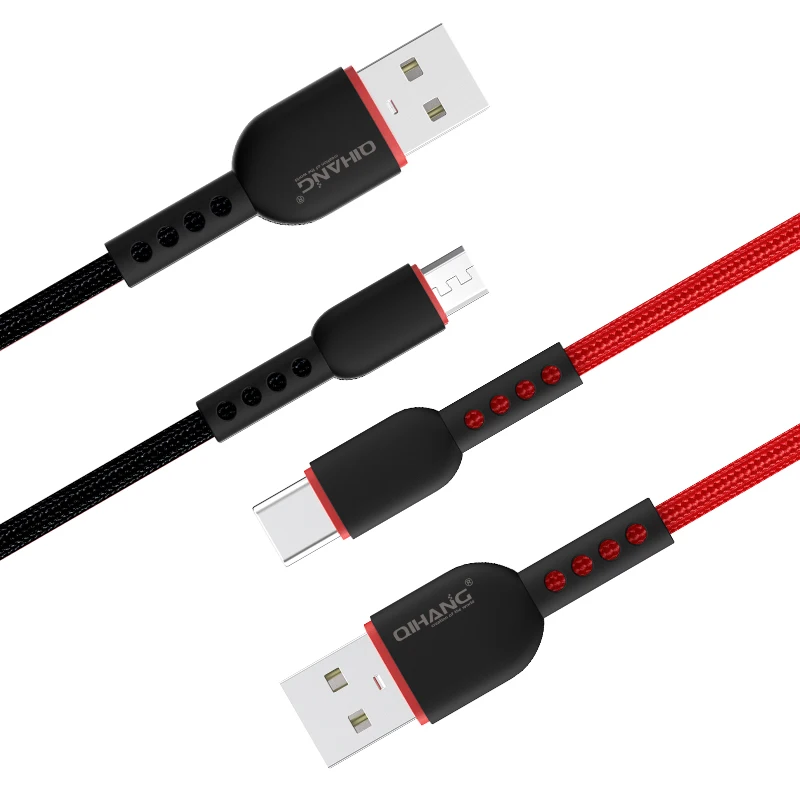 5A Nylon Charger Fast USB Charging Cable For ios Android Type c