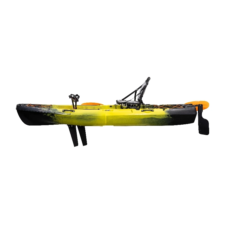 Tri-Power 10FT Roto Molded Electric Inflatable Kayak PVC HDPE Hull Canoe High-Density Paddle Single Person Water Sports Rowing