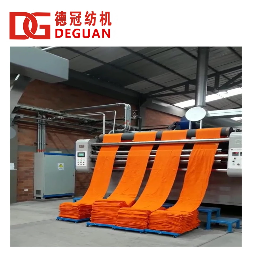 Deguan Textile Finishing Machinery Relax Dryer used for drying cylinder and open-width fabric with three-layer belt
