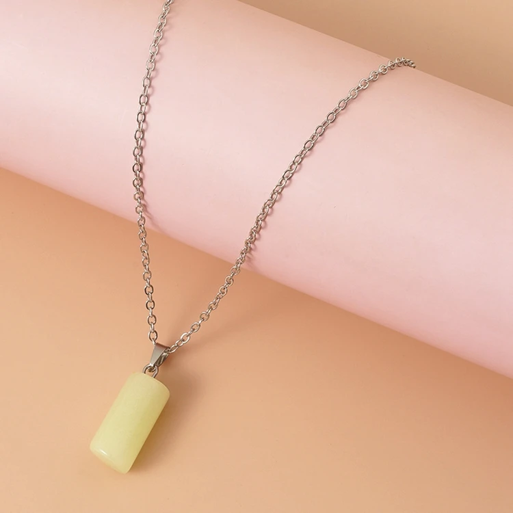 Fashion Fine Jewelry Punk Style Glow In the Dark Charms Arrow Drop Love Corss Hollow Luminous Necklace for Women Men and Child