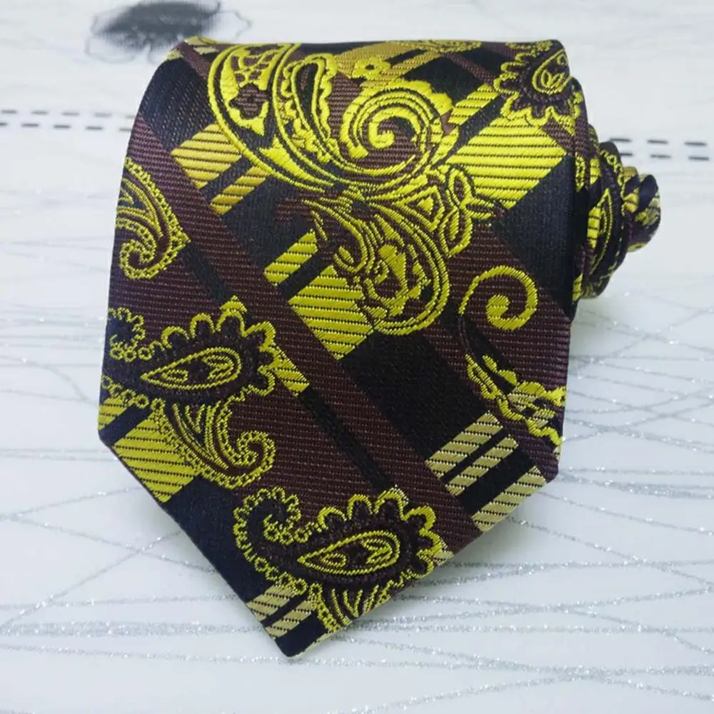 
Nostalgic Retro Style High Quality Jacquard Business Neck Tie Fashion Multicolor Cravatta Silk Mens Silk Tie Striped 