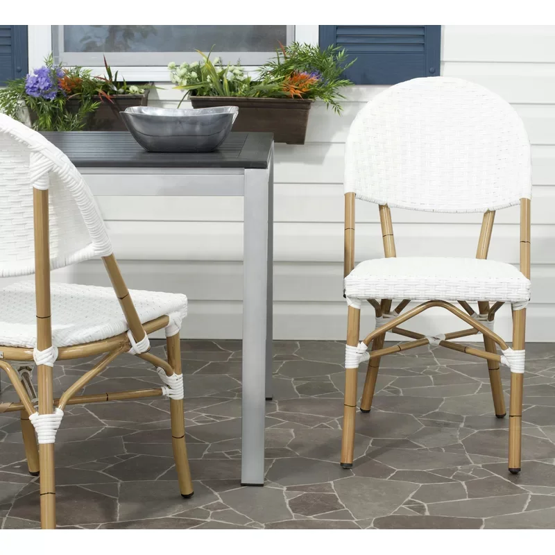 Rattan outdoor French Style Bistro Chair  used for restaurant
