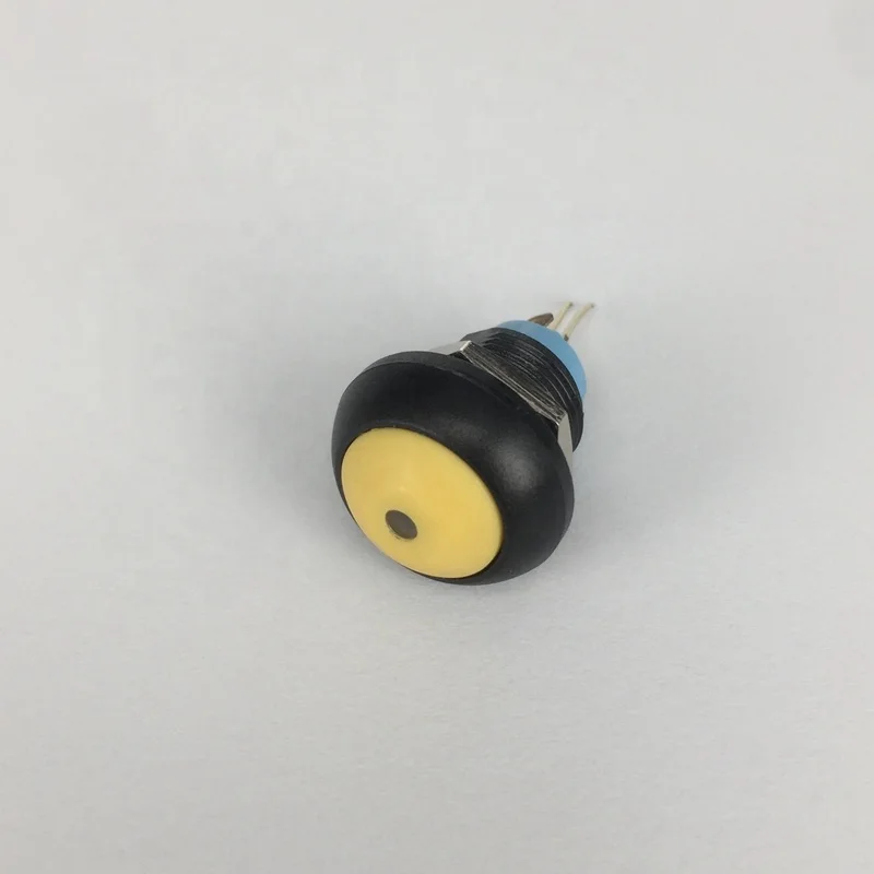 CMP Rohs 2A Waterproof IP65 Momentary Light Push Button Switch with LED Light Source Max. Voltage 36V Plastic Material