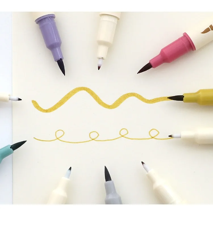 Colorful Art Marker Dual Tip Brush Pen Supplies Wholesale Anime School Supplies Watercolor Pen
