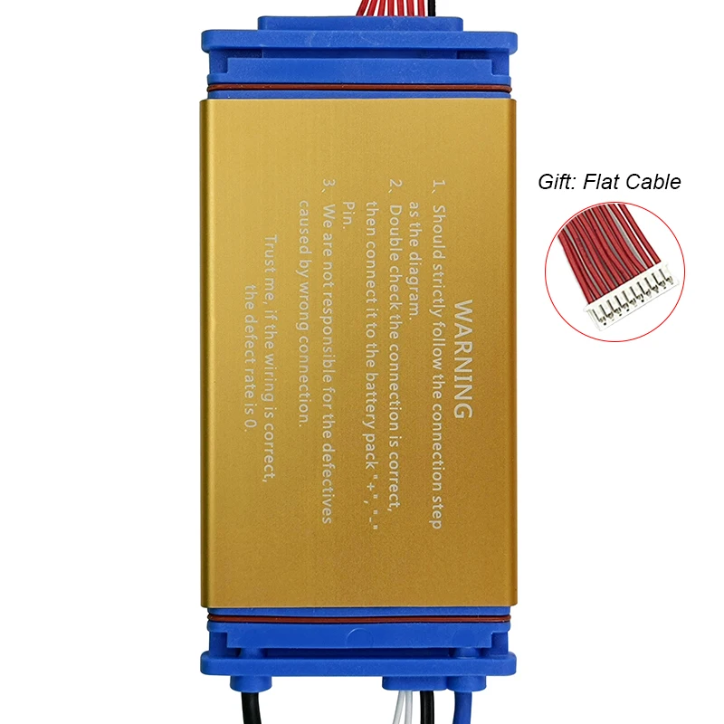 7S 24V 15A Золотой Smart BMS PCB с балансом датчиком температуры включенным выключателем той же защитной платой порта