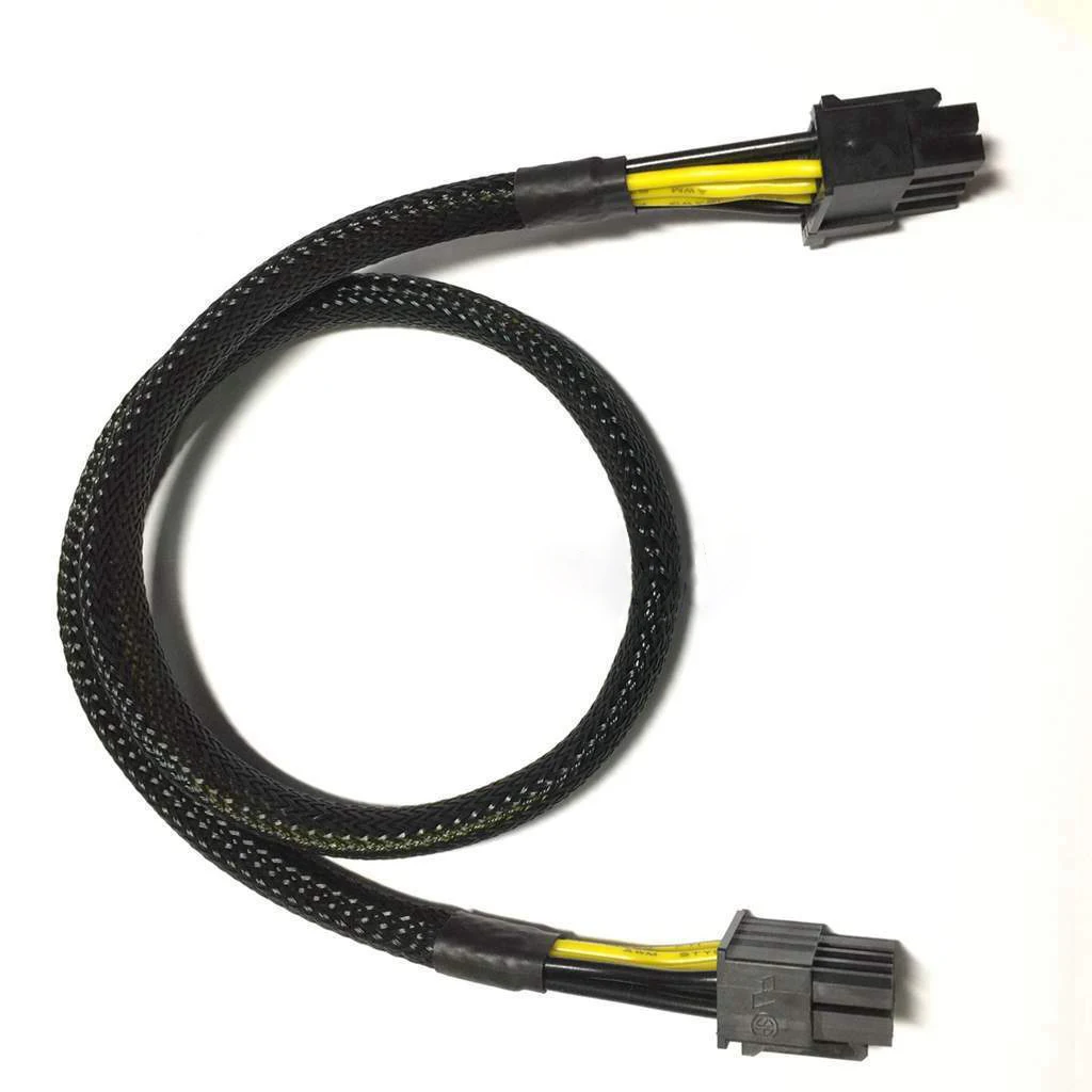 Factory Wholesale PSU 8Pin TO 6PIN GPU PCIE Dual Computer Power cable For Power Supply 50CM