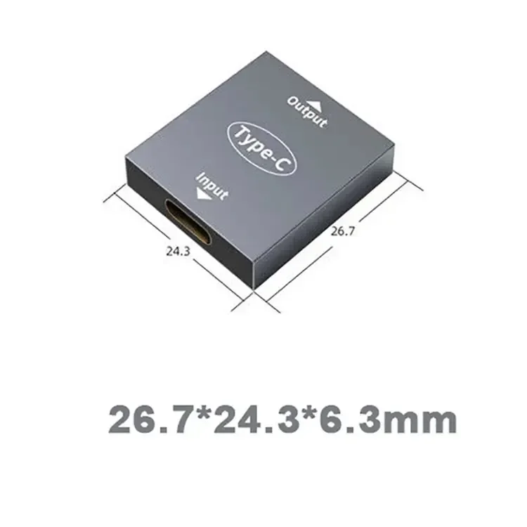 USB C Female to Dual USB C Female Splitter Hub Extension Connector for USB C Device