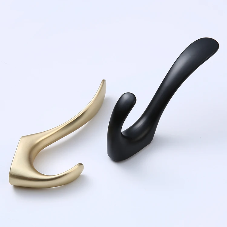 Heavy Duty Zinc Alloy Hook Bathroom Coat Single Hook Zinc Alloy Wall Mounted Hat Hanger Hook