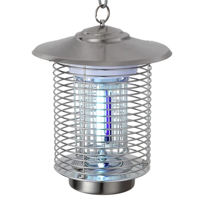 Stainless Steel UV Light Bug Zapper Electric Mosquito Killer Lamp