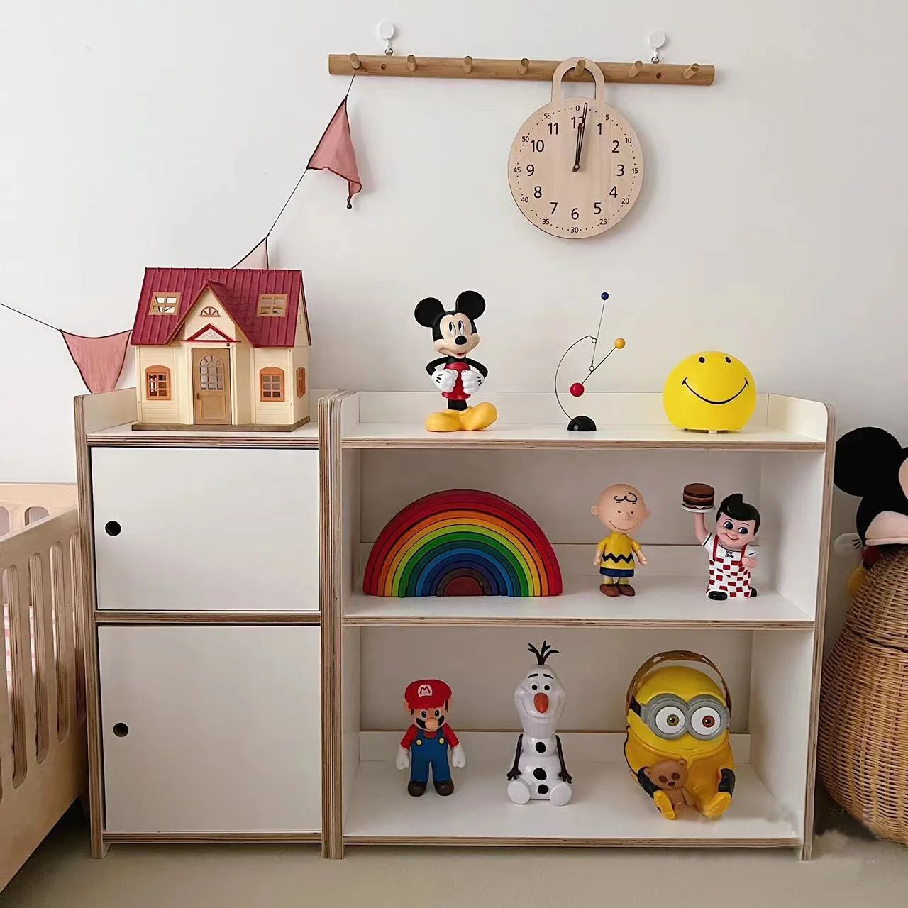 Cube Storage Organizer, Book Shelf Cabinet, DIY Wood Closet Cabinet