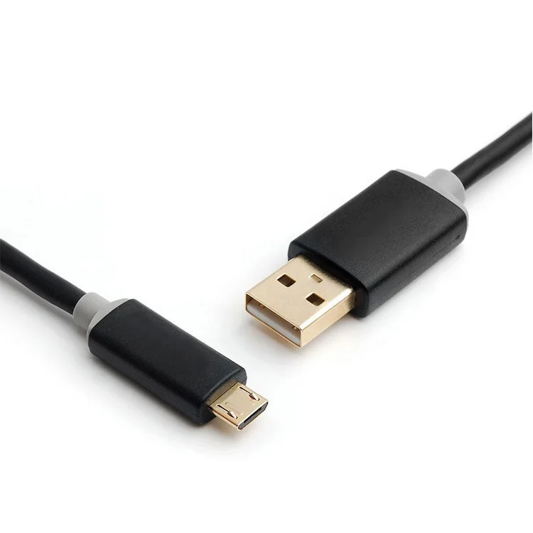 High Speed Charging Sync and Fast Charging Black & Blue PVC Micro USB 2.0 Cable