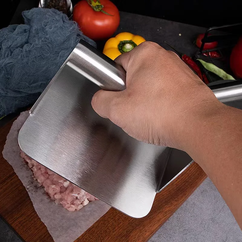 5.5 Inch  Griddle Accessories Stainless Steel Burger Press Round  Non-Stick Burger Smasher Patty Maker for Griddle