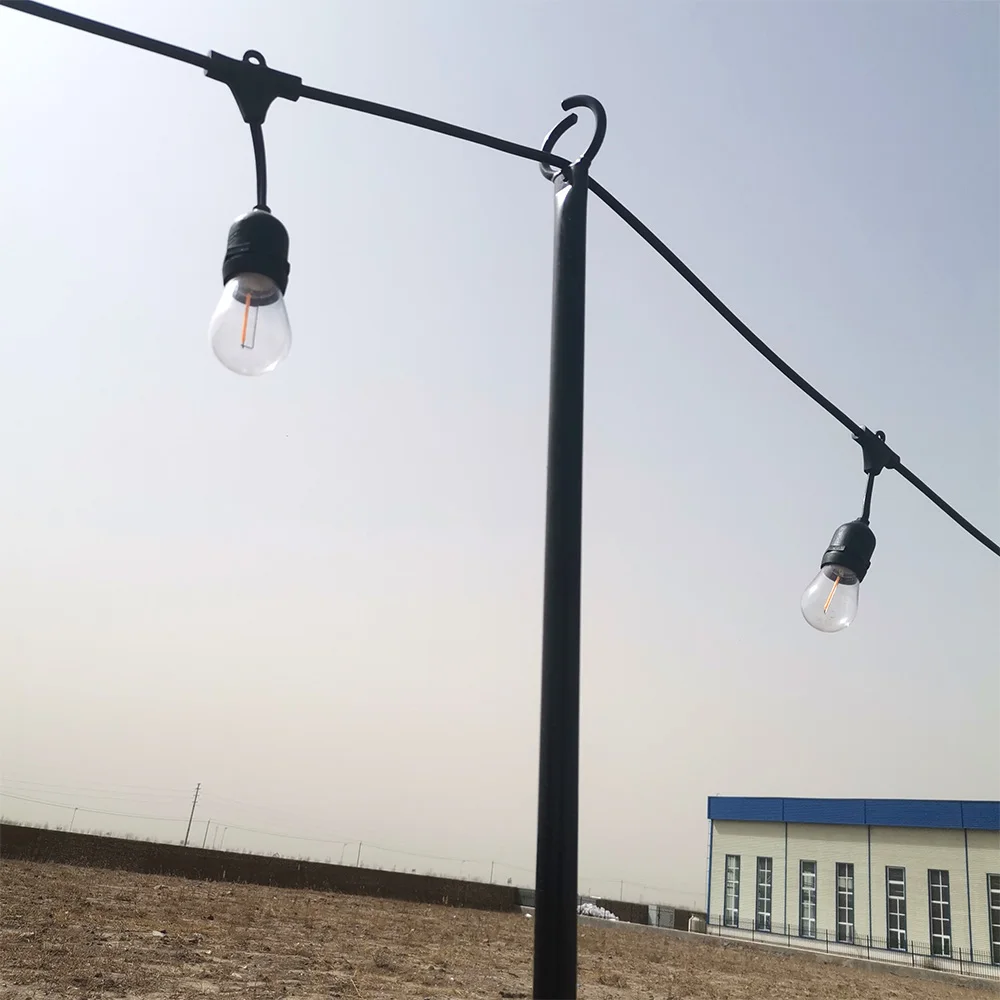 Garden String Light Pole Decorative Holiday Styling String Light Poles for Outdoors